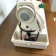 Vintage Montgomery Ward Good Housekeeper Sewing Machine with cover for easy storage
