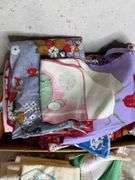 Vintage Linens & Handiwork- florals, butterflies & more