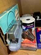 Office Supplies & Black Organizer