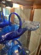 Contents of China Cabinet- Glass Basket Collection