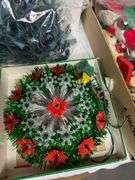 Assorted Christmas Decor- 1/2 of contents of table