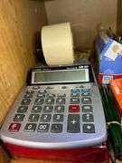 Office Supplies & Black Organizer