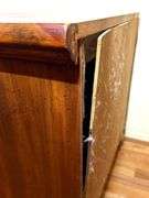 Wooden Nightstand with Doors & Inner Shelves- see photos