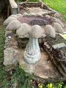 Concrete Bird Bath & Animal Trap