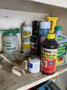 Vintage Metal Cabinet + Contents