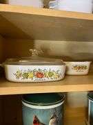 Cardinal Canister Set, Casserole Dish & Bowls