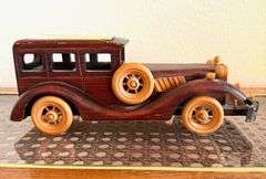 2 Collectible Classics Vehicles- wood & metal