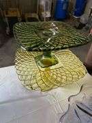 8 Vintage L.E. Smith Pressed Glass Pedestal Dishes- Assorted Colors & Styles