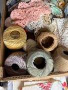 Box of Handiwork- Crochet, Thread & More