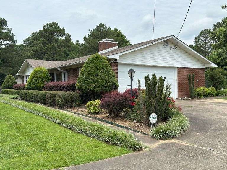 Solid Brick Home on 1.29 +/- Acres, Screened Porch, Workshop, Tree-lined Drive & Outbuildings
