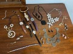 Assorted Jewelry & Watch Collection - Necklaces, Earrings, Bracelets, and Timepieces