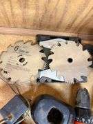 Assorted Power Tools and Saw Blades