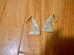 Vintage Abalone Mexican Silver Jewelry Lot with Wood Box – Earrings, Cuff, & Pendants