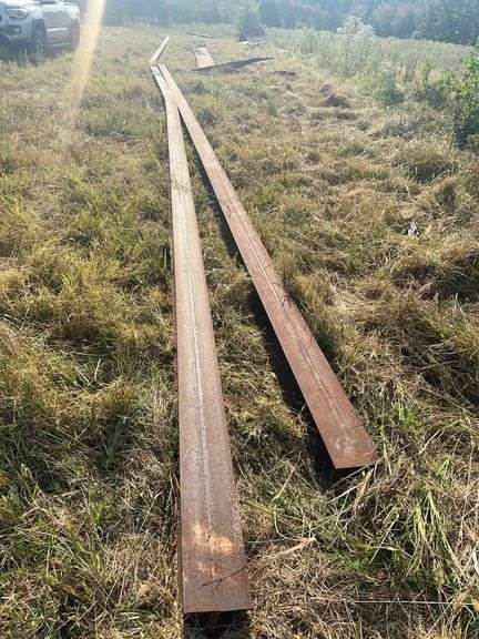 (2)  40’ long x 60 high steel I beams image