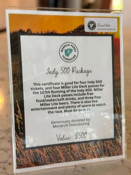 Indianapolis 500 Package