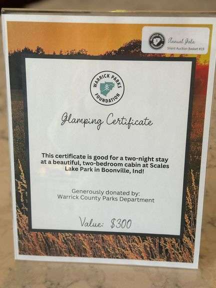 Glamping Certificate