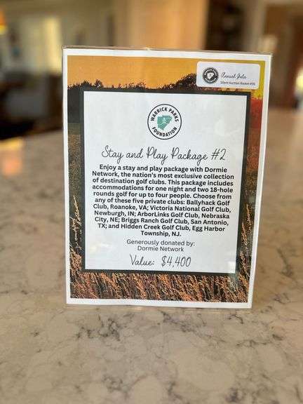 Stay and Play Package 2