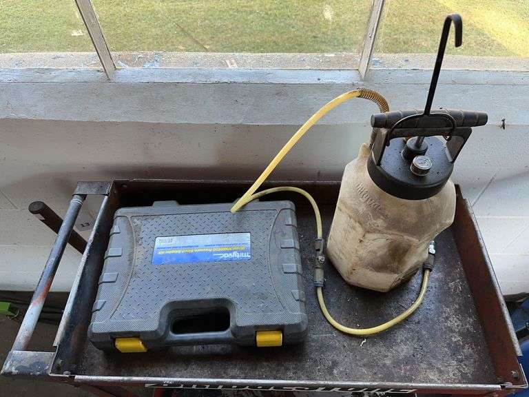 Mityvac MVA6850 pressure bleed adapter kit and tank image