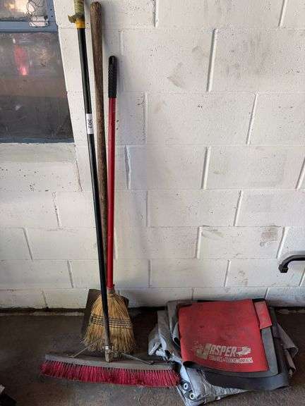 Brooms, tarp. Fender covers image