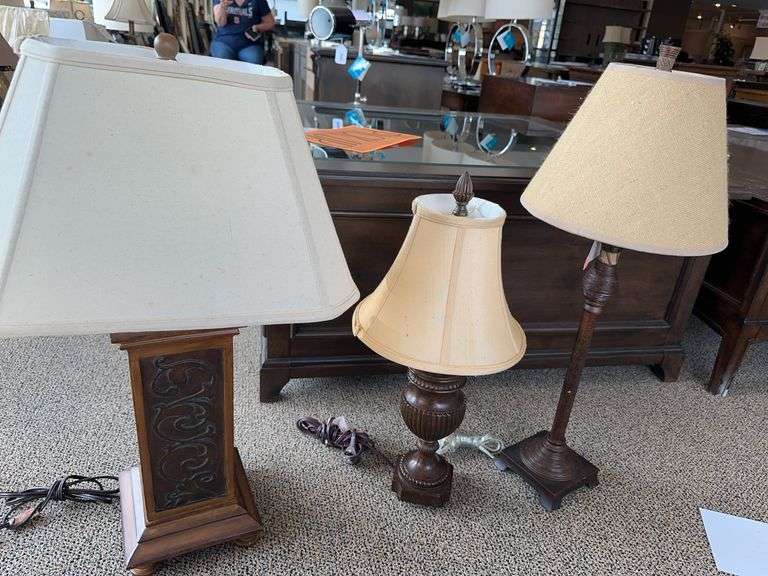 10106RS RIVER STONE TBL LAMP - MURRAY FEISS IMPORT LLC AND  8893PAL TABLE LAMP & SHADE - MURRAY FEISS IMPORT LLC AND 20392NR SANTIAGO BUFFET LAMP - KENROY HOME image