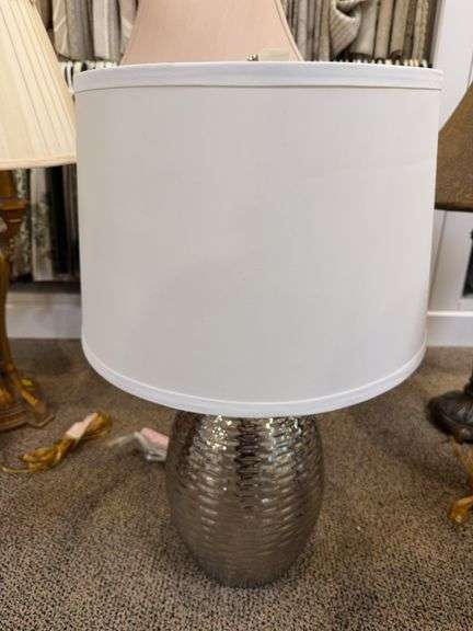 10280PTM PLATINUM TBL LAMP 24" - MURRAY FEISS IMPORT LLC & 94933 NEEDLESS EYE MTL TBL LMP 38" - STEIN WORLD image