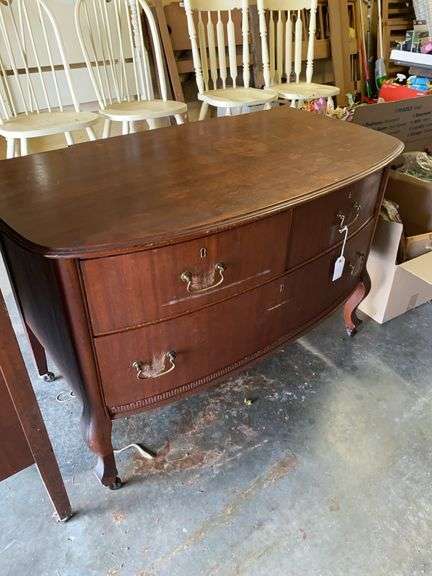 3 drawer dresser base on casters, 42”w x 22.25”d x 27.75”h image