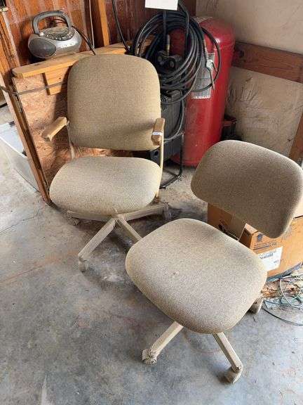 2 office chairs image