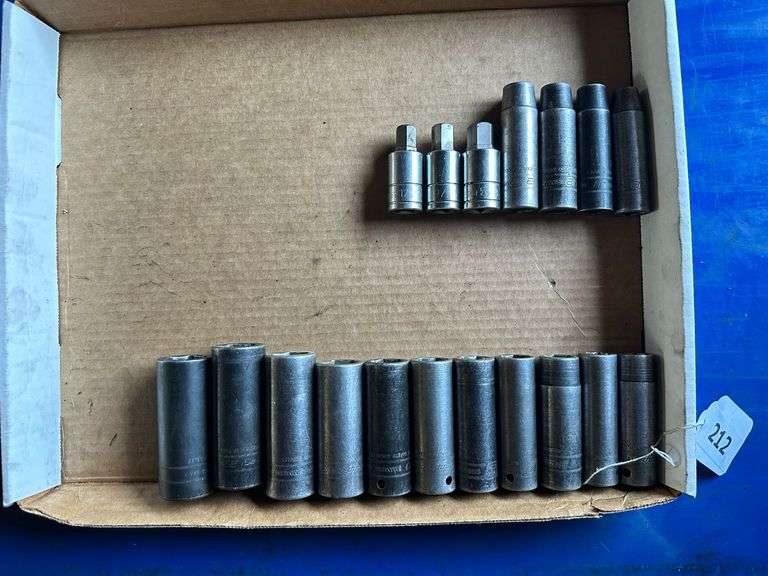 Snap-On 1/2” drive deep well impact metric sockets image