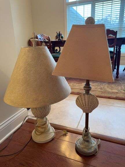 2 table lamps 32" & 30" image