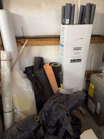 Plastic sheeting, pipe insulation,tar paper, water membrane image