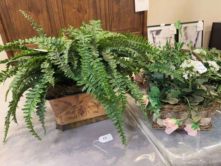 Five artificial plant arrangements image