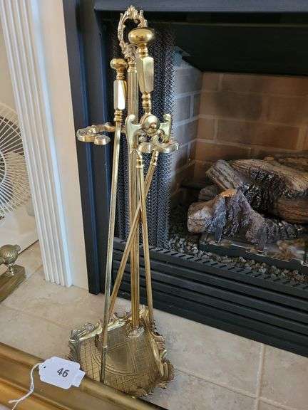 Brass Fireplace Tools image
