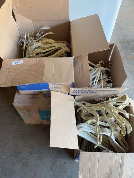 Large lot of clothes hangers image