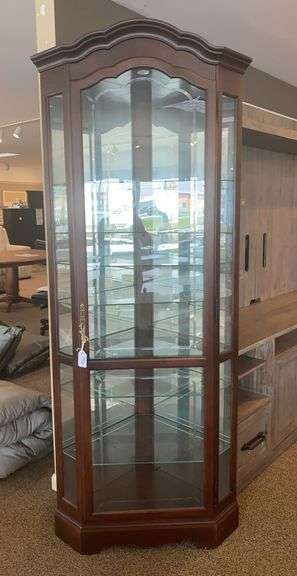 CURIO CABINET, 7 GLASS SHELVES - HOWARD MILLER image