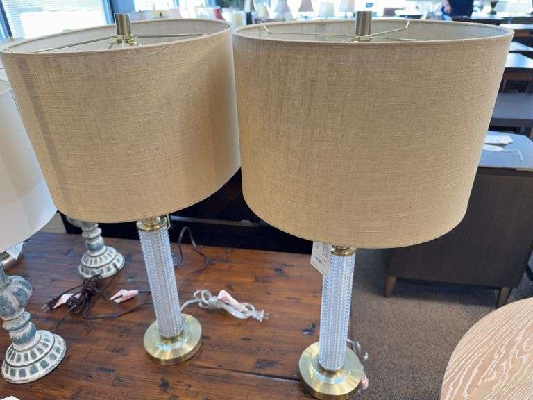 PAIR OF 28" TABLE LAMP - FANGIO LIGHTING image