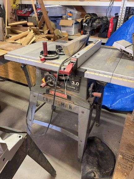 Craftsman 10” table saw w/ 3 hp