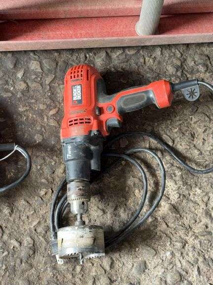 Black & Decker 1/2” electric drill, SKIL 12 volt warrior drill image