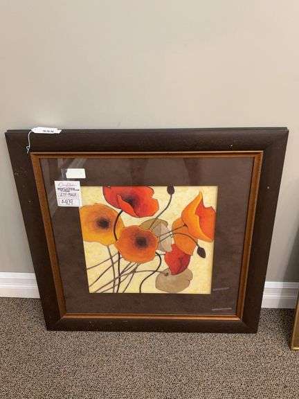 WA4680BR PUMPKIN POPPIES 1 - DAVID'S CLASSIC ARTS image