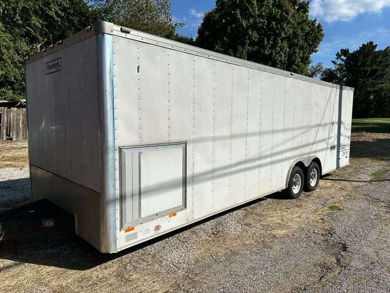 Hallmark Enclosed 26’ racing trailer with internal dovetail. image