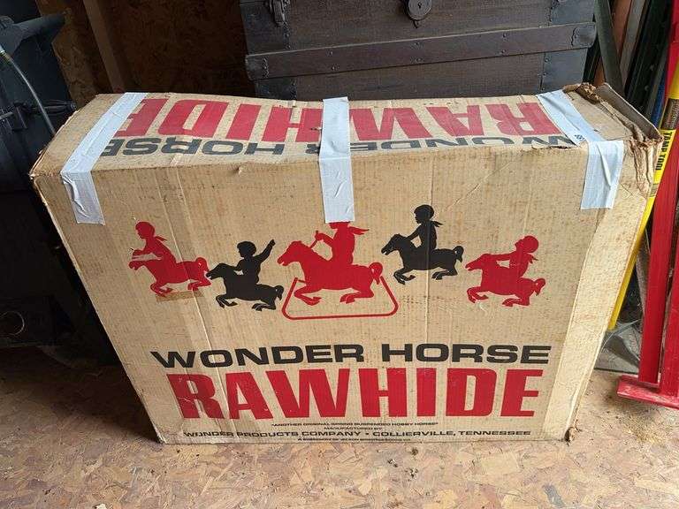 Wonder Horse Rawhide rocker in original box image
