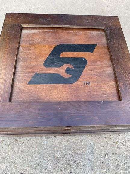 Tin sign, Snap-On wood game set image