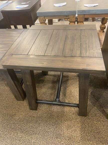 PAIR OF SQUARE END TABLES - PROGRESSIVE FURNITURE INC. image