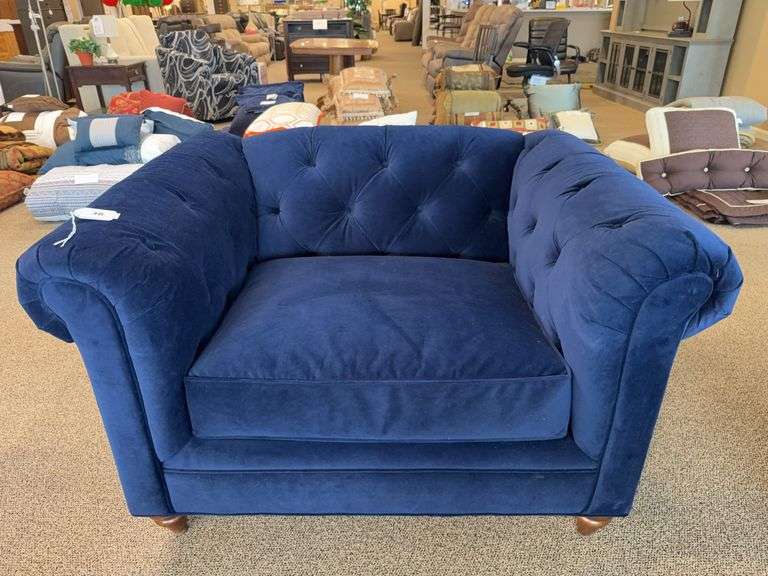 CHESTERFIELD CHAIR 1/2 W/ BL. DOWN - CRAFTMASTER image