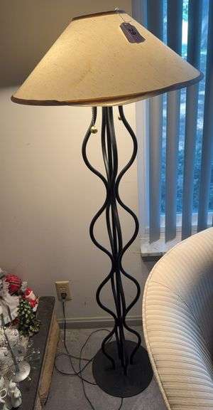 Metal base floor lamp 55"