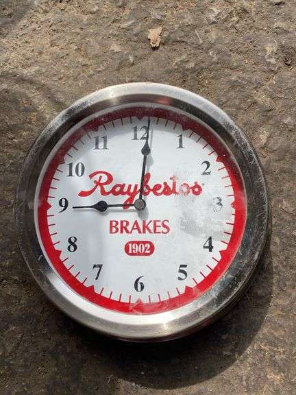 Advertising wall clock, Raybestos Brakes 1902 image