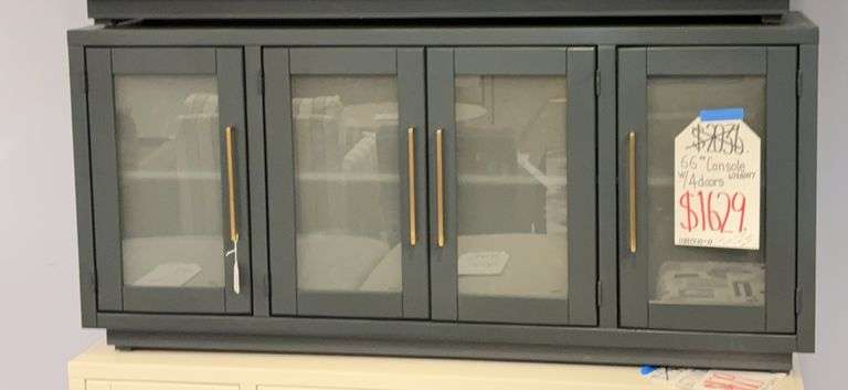 66” Console w/ 4 DOORS, ASPEN HOME image
