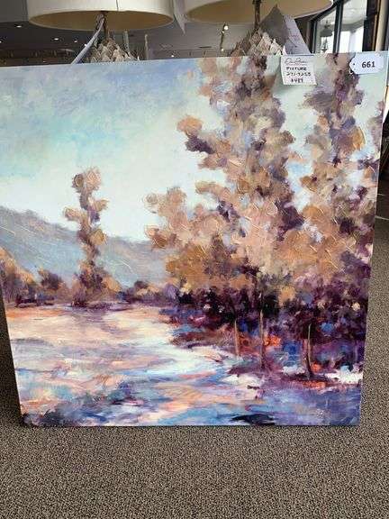 PAINTING ON CANVAS, 40”sq image