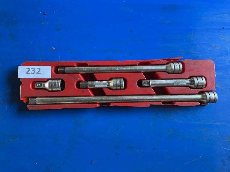 Snap-On extension 1/2” drives, multiple length set image