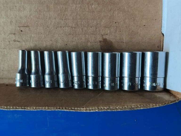 Snap-On 1/4” drive socket set (missing 5/16 socket) image