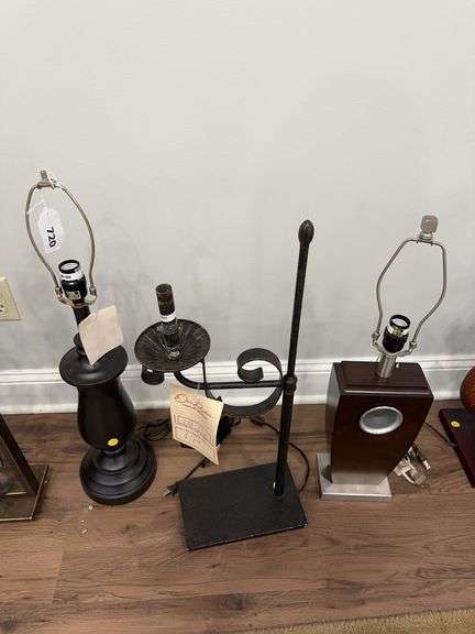 3 lamp bases (no shades) image